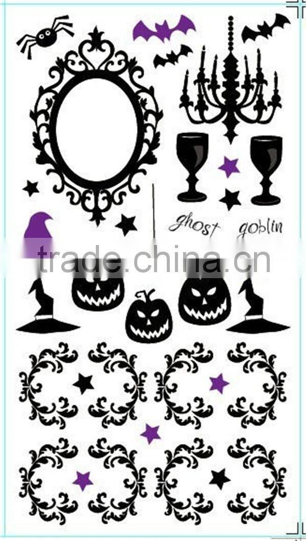 Hot sale sexy temporary halloween body tattoos stickers