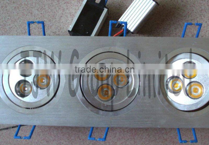 6w high power square led ceiling downlight