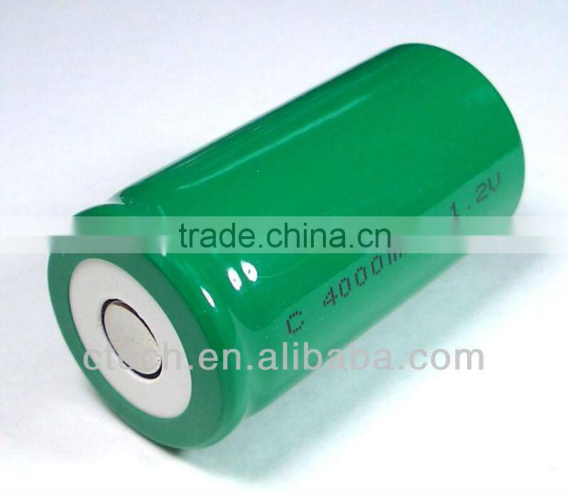 1.2V NIMH C 4000 Rechargeable Battery