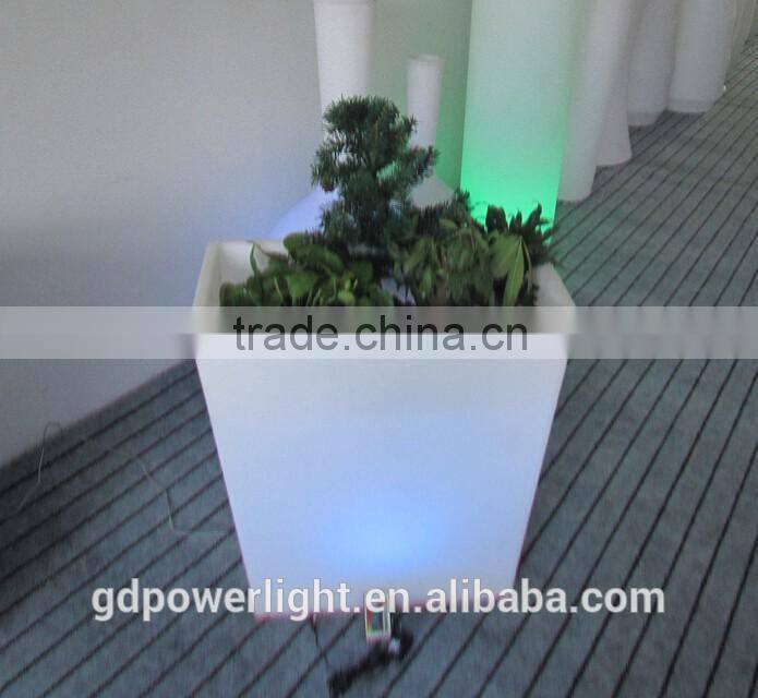 New PE plastic Flowerpot with LED light YXF-6070