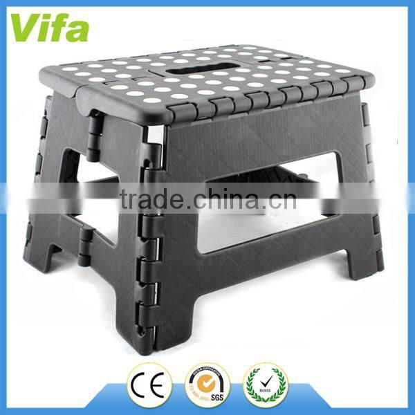plastic folding step stool with handle
