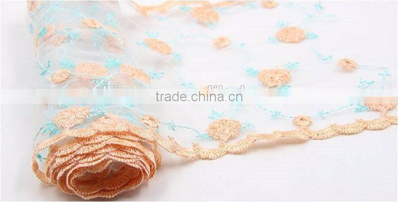 Customized fancy simple elegant noble customized pastoralism flowers DIY decoration lace roll