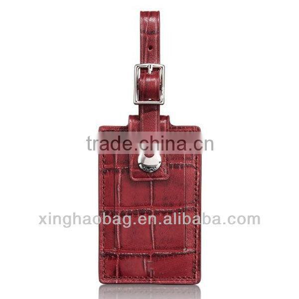 Custom leather name bag tag lauggage tag