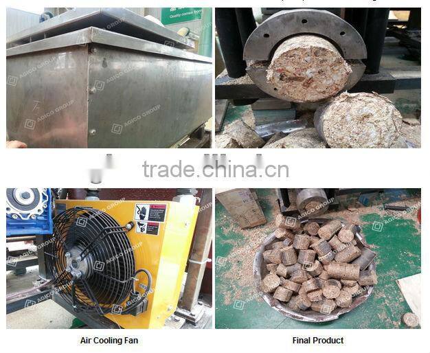 120 kg per hour wood chip block making machine