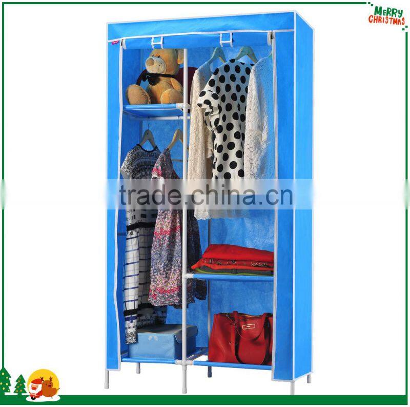 Portable Steel Tube Folding Oxford Cloth Wardrobe