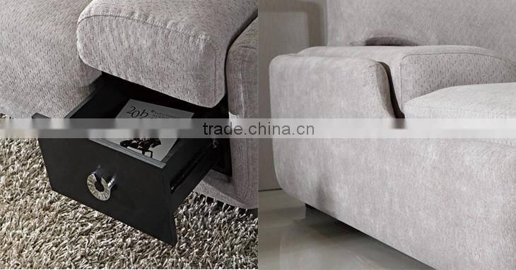 2016 hottest new sectional sofa design set with storage for living room