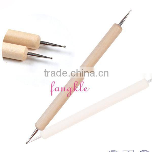 Hotselling wooden nail dotting / nail dotting tool 5pcs