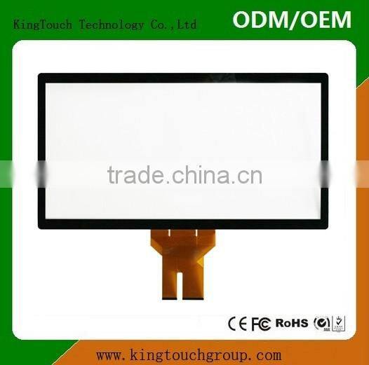 Cheaper 55 Inch USB Projected Capacitive Touch Screen Panel, capacitive touch panel 10 fingers touch
