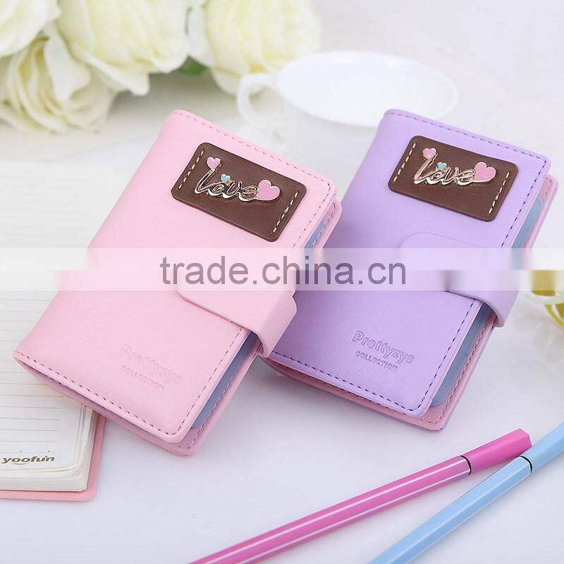 Sweet love letter mini credit card holder for pretty girl