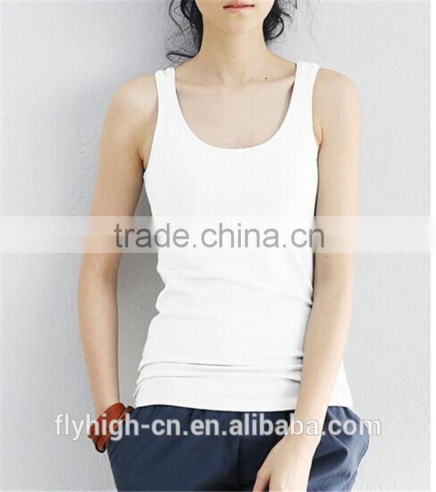 logo custom breathable cotton women singlets