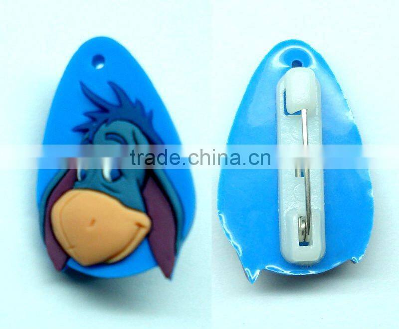 Custom plastic badge for kid, embossed plastic badges for clothes