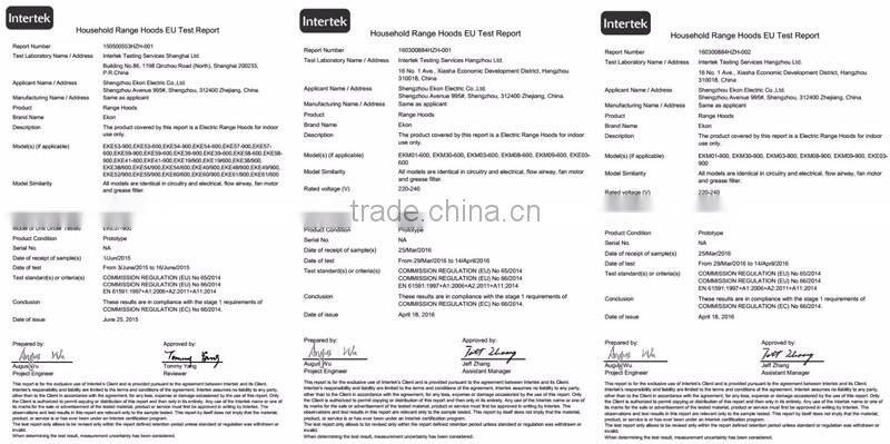 With Energy Labels CE GS Approved 60cm Black Glass European Style Kitchen Hood