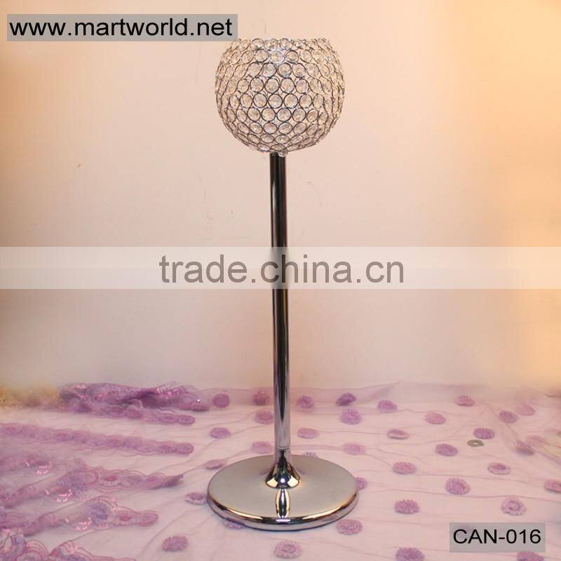 Tall Wedding Centerpieces with crystal with for wedding decorations(CAN-016)