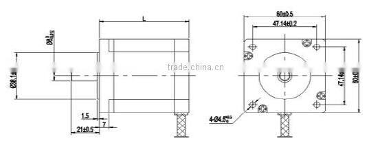 Nema 24 60HSD Hybrid Stepper Motor