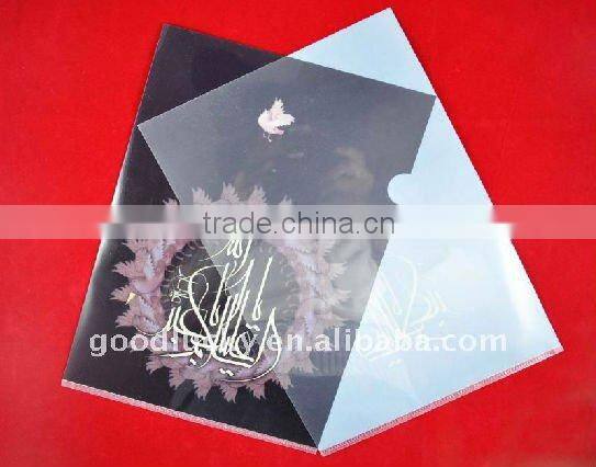 Low price Office Item Plastic document holder/ pp file for promotion