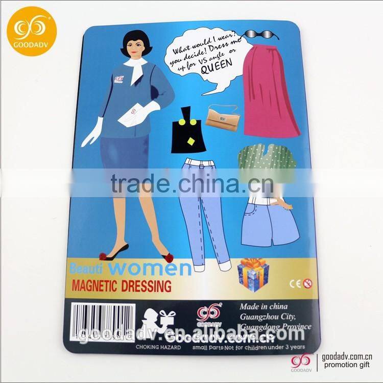 2016 new products magnetic jigsaw puzzle 27*19cm fashion girls dress up games