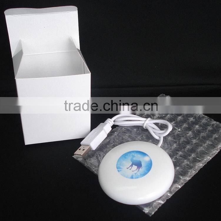 Plastic round USB smart button with web key, USB Light Up web key Button