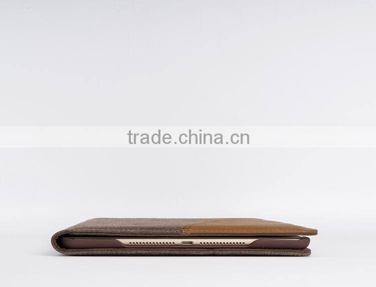 Hot smart leather shockproof pouch case for ipad tablet