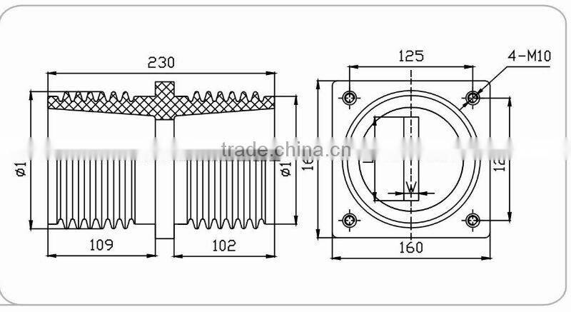 12kV Epoxy Resin Wall Bushing Insulator