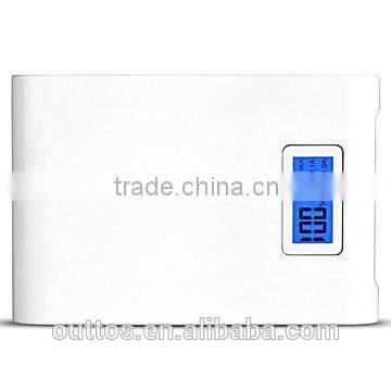 Latest LCD digital display 8800mah power bank with display HD adverisement portable power pack