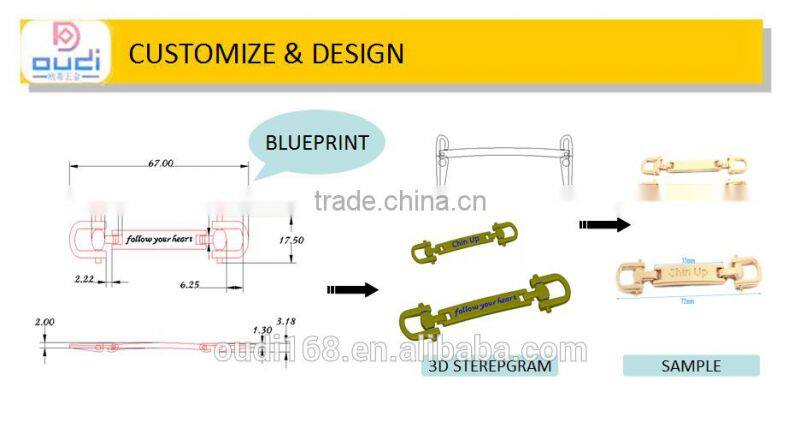 Rectangle buckles designed for shoe decoration parts metal buckles