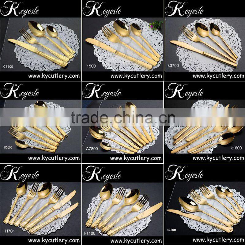 wedding metal cutlery, wedding stainless steel cutlery set