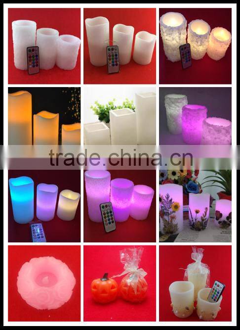 2016 hot sale remote control led candles lights for centerpieces in china