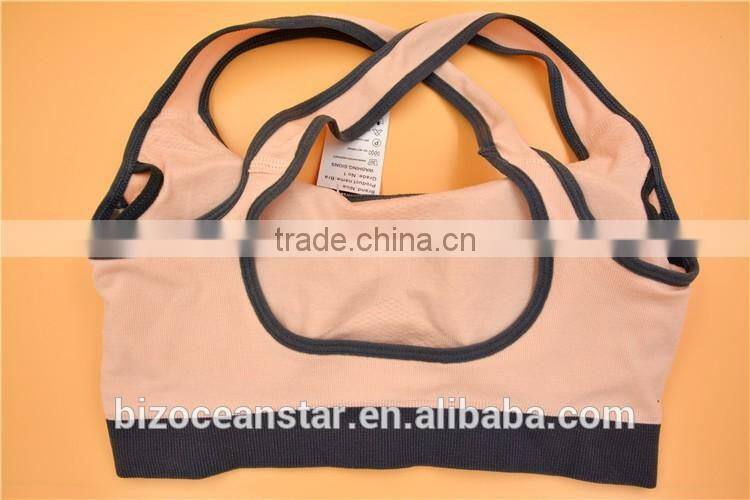 Womens new padded top athletic vest custom fit gym sports bra
