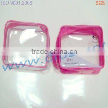 Clear plastic stationery bags with zipper