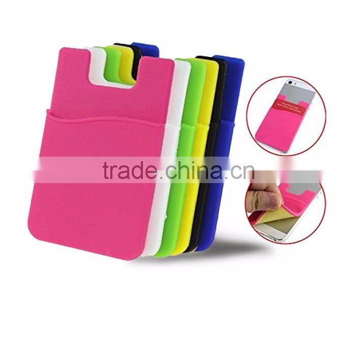 3M sticker adhesive wholesale silicone stick on card holder for mobile phone