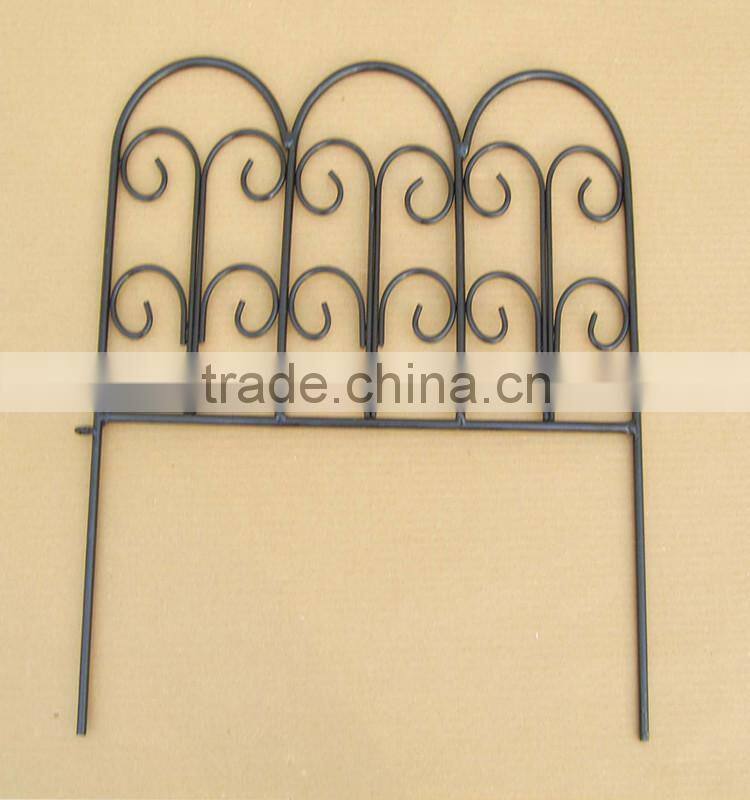 decorative iron garden fence