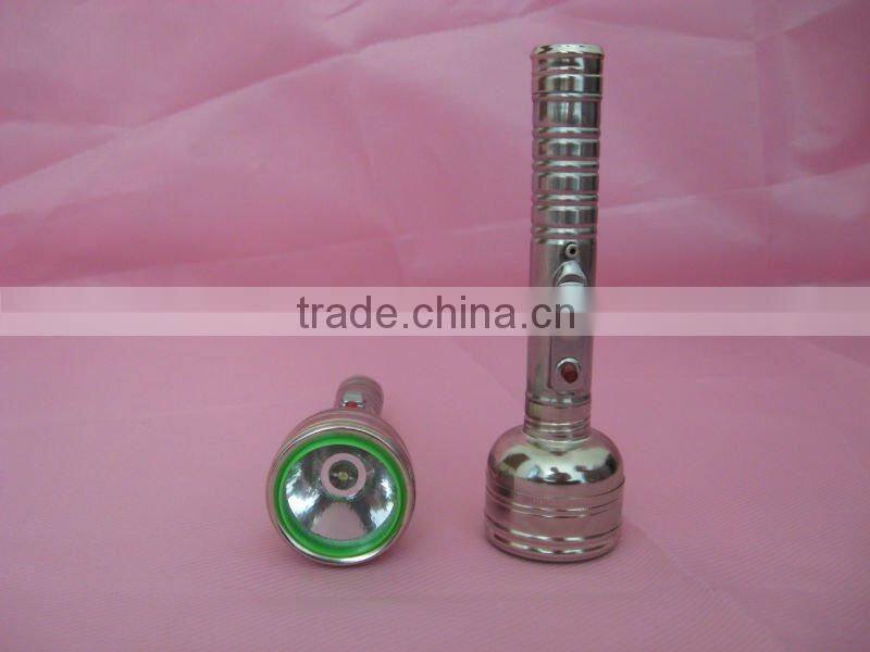 mini stainless steel high power led flashlight