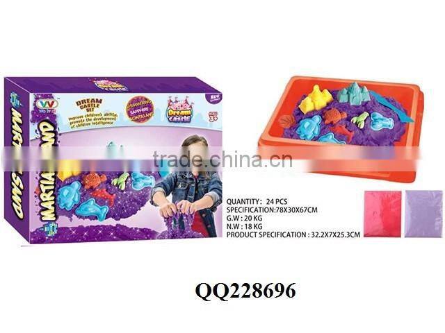 500G Kids DIY magic sand with 1pcs sand tray+5pcs sand mold,kids toys sand, magic toy sand