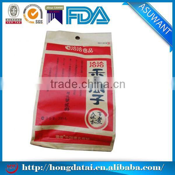 cheap recycle brown paper bags for sunflower seed packaging