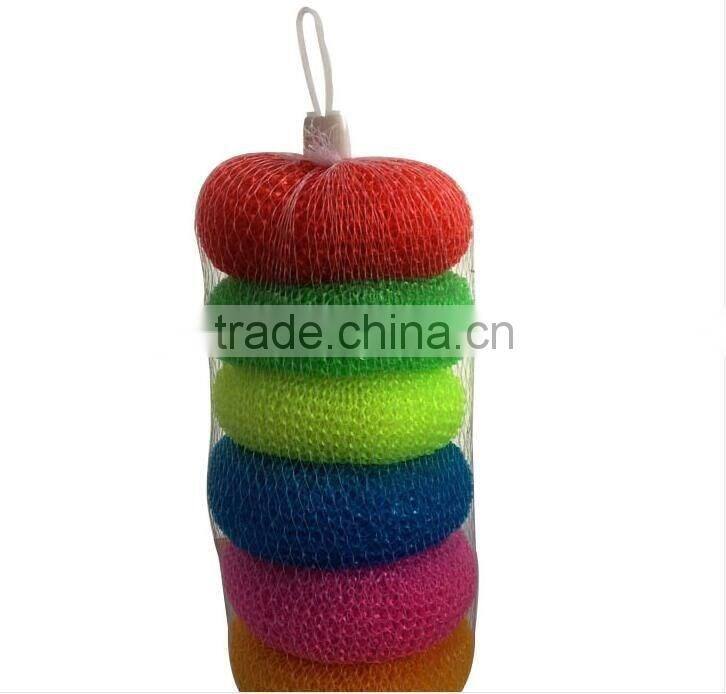 Household daily necessity products kitchen plastic mesh scourer