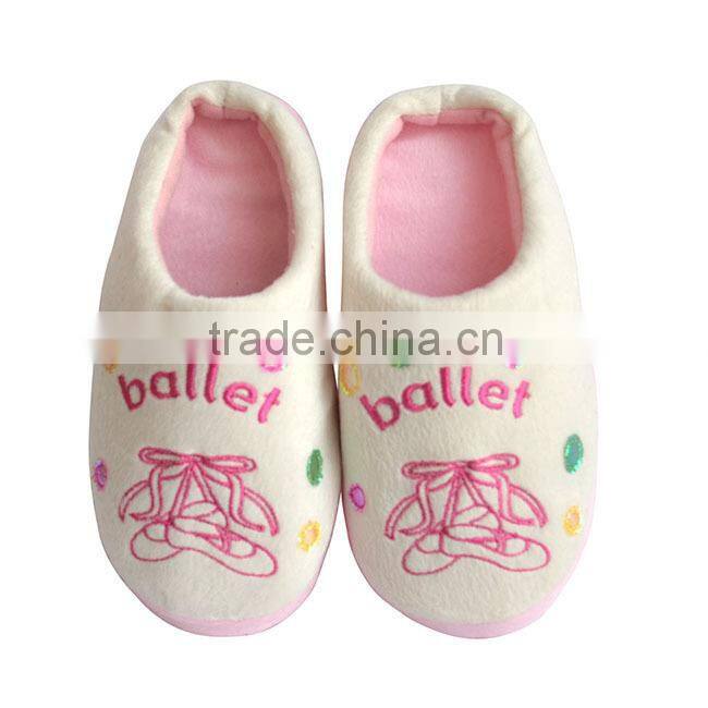 New design slippers for kids white and pink bedroom slippers kids slippers
