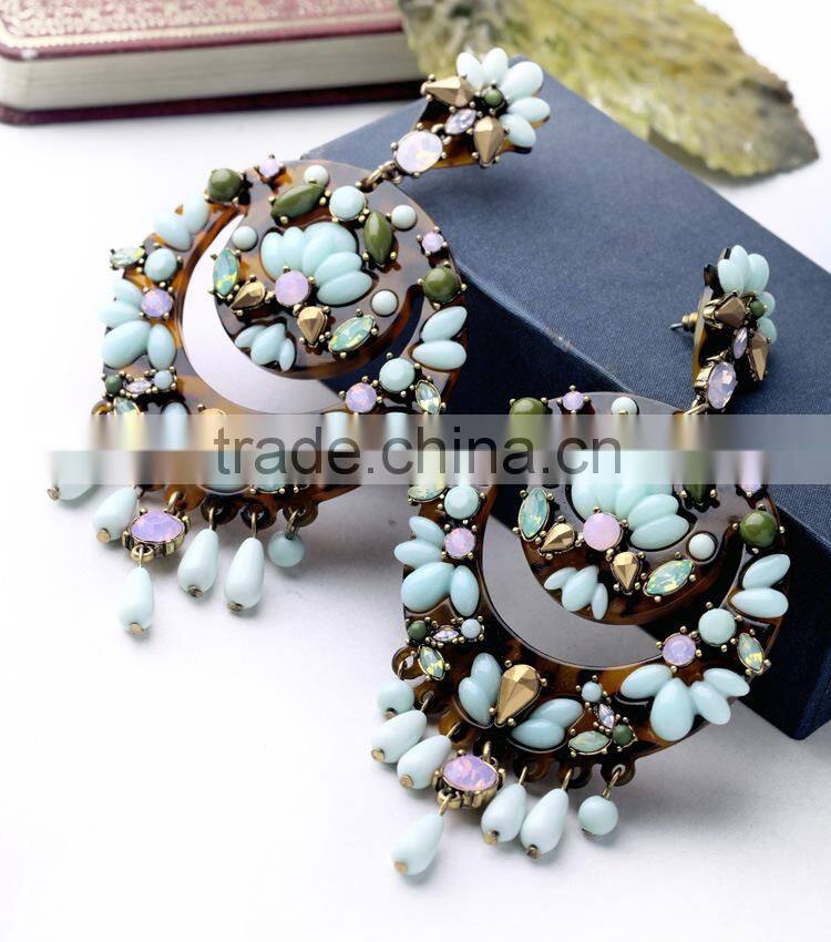 Simple Fashion Hot Sale Exquisite Elegant delicate Bohemia earring, beautiful earring designs for women, necklace earrings set