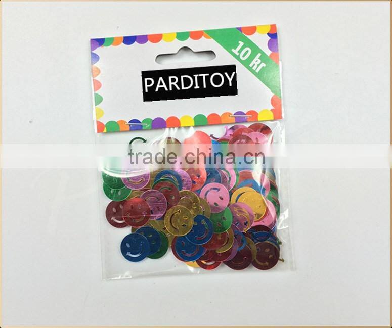 Craft metallic confetti custom confetti shape