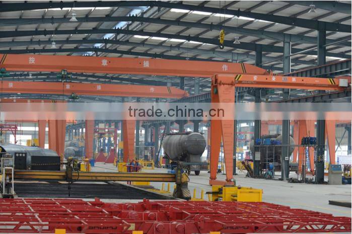 Low price high quality new 3 axle 20ft 40ft container flatbed semi trailer for sale