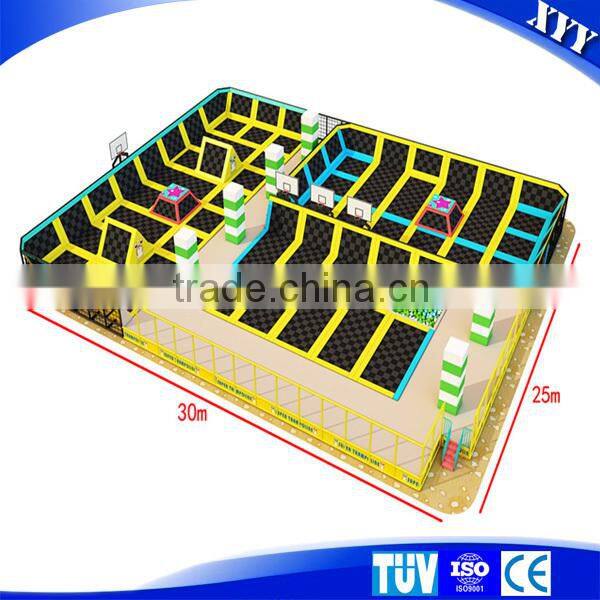 Indoor jumping bed trampoline park for kids and teenagers