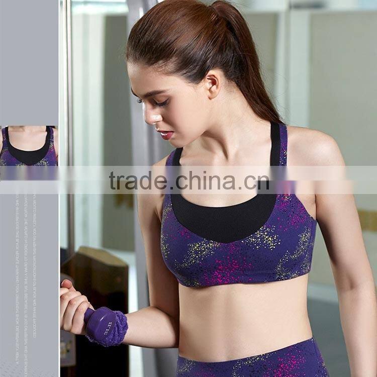 wholesale gym fitness compression fashion sport bra active wear custom sports bra