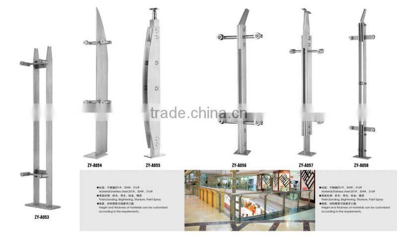 balcony stainless steel railing 2015 best design Aluminum column used t posts for sale