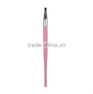 cheap wholesale nylon lip brushes,pink wooden handle makeup