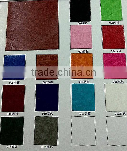 pu crazy horse youpi design raw material leather for Bag brush backing soft copy pu leather nubuk quality same as pu