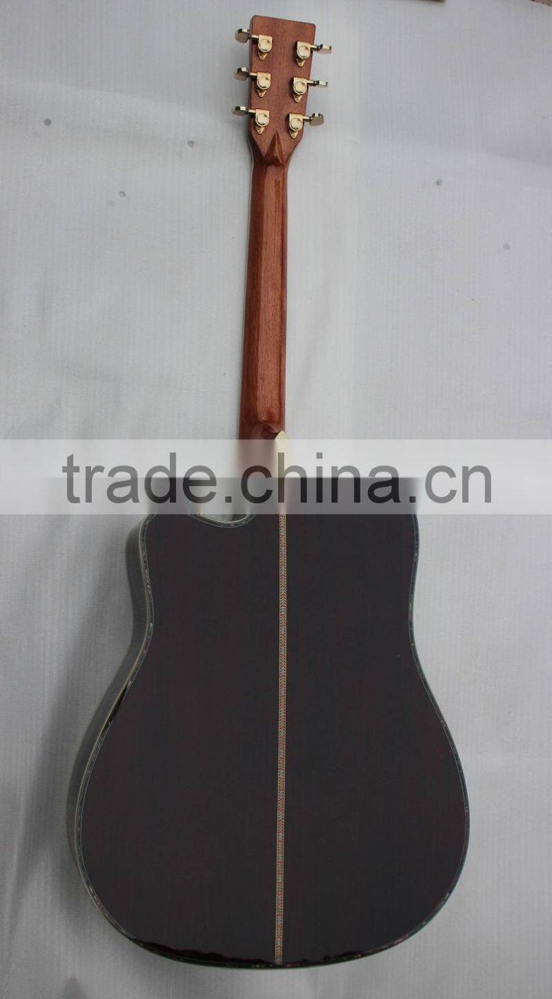 Weifang Rebon D45 cutaway body solid top acoustic guitar