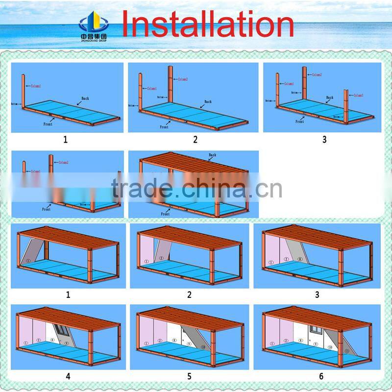 canadian prefabricated house/ export prefab house/ flat pack container house