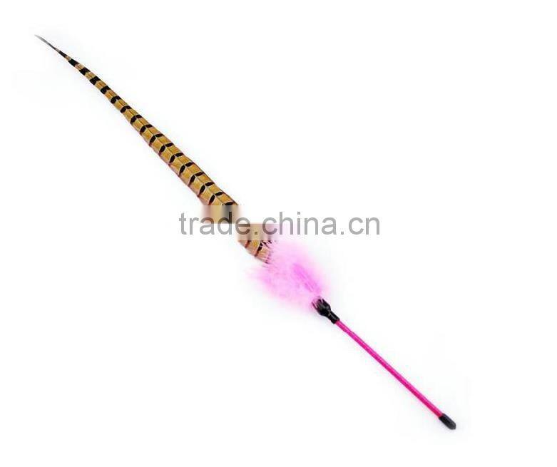 Cat teaser stick toy fish ,CC090 cat dangler toys , cat wand teaser toy