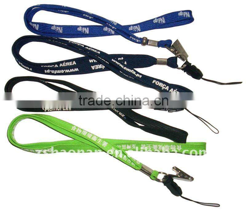 New stylish designal tubular polyester cell phone neck lanyards