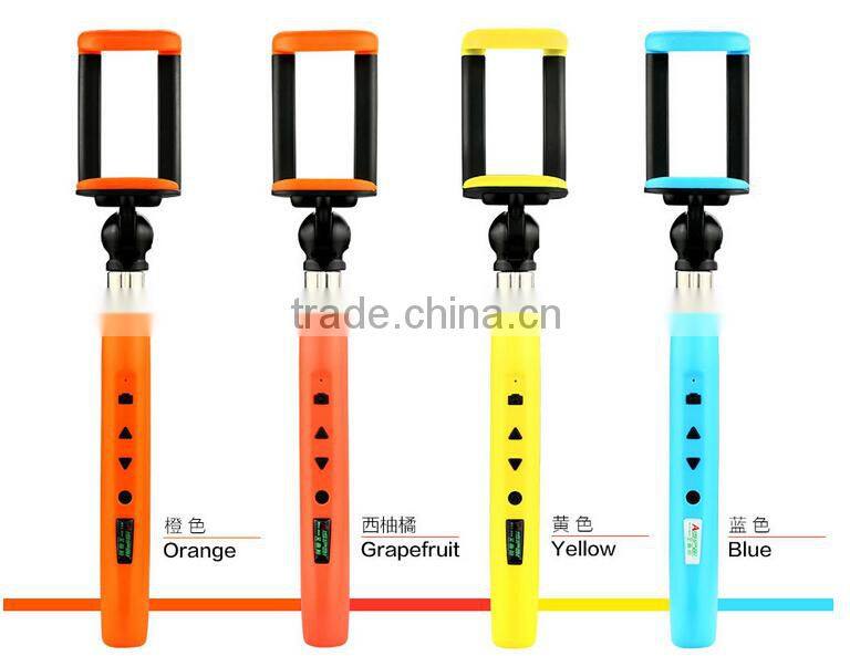 New Arrival Self-Protrait Monopod Extendable Wireless Bluetooth Selfie Stick For iOS iPhone & Android Smartphone