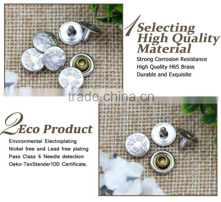 Close-End Rivet Type and Painted Technics fashion rivets and studs